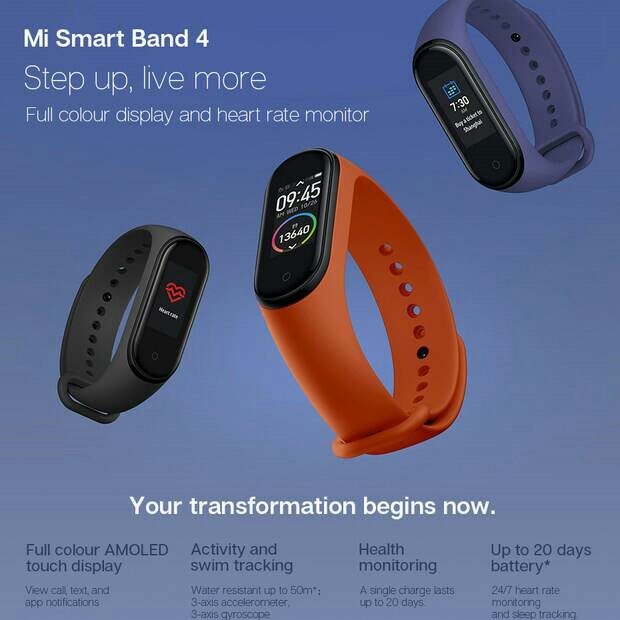 C3-MI BAND SMARTBAND MI BAND 4 MERK XIAOMI PER UNIT 3