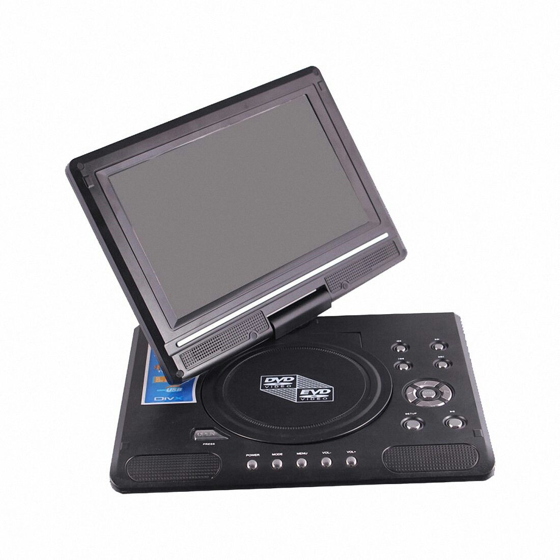 C3-PORTABLE TV DAN DVD RINREI PLAYER 9 INCI  MERK RINREI PER UNIT 2