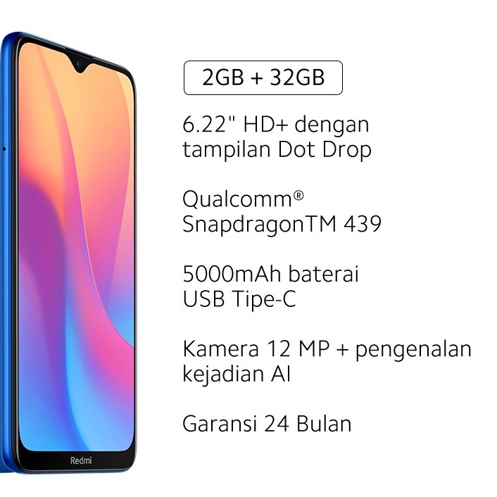 C3-REDMI 8A RAM 2GB ROM 32GB 5000MAH MERK REDMI PER UNIT 2