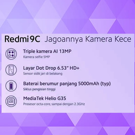 C3-REDMI 9C RAM 4 GB ROM 64 GB MERK PERUNIT 3