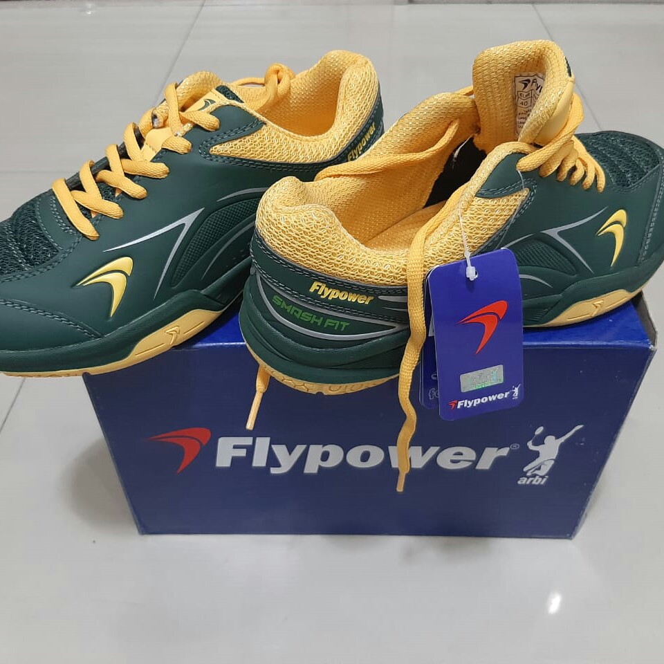 C3-SEPATU BADMINTON FLYPOWER PAWON S WARNA MOSS GREEN UKURAN 38 - 44 M 2