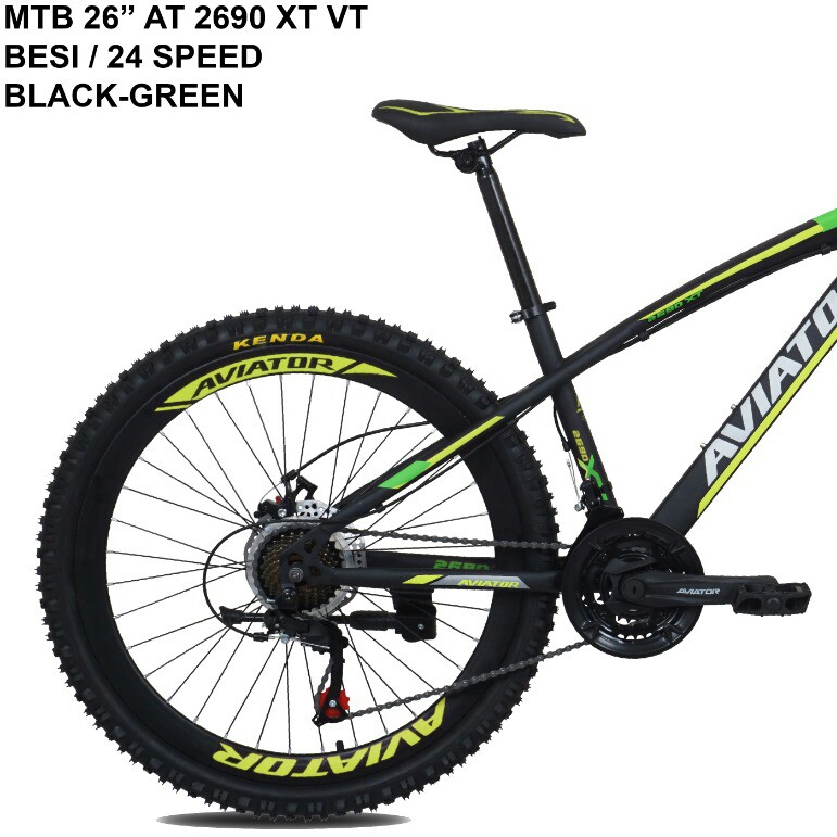 C3-SEPEDA AVIATOR  TIPE MTB 26 AT 2690 VT BESI  24 SPEED MERK AVIATO 2