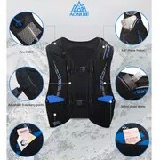 C6-- AONIJIE C9102 BACKPACK VEST 5L - 2 SOFT FLASK TRAIL RUNNING - ROS