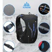 C6-- AONIJIE C9102 BACKPACK VEST 5L - 2 SOFT FLASK TRAIL RUNNING - ROS 2