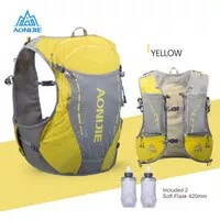 C6-- AONIJIE C9103 BACKPACK VEST 10L - 2 SOFT FLASK TRAIL RUNNING - BL