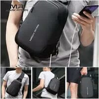 C6-- MARK RYDEN MR 9299 BACK PACK BAG USB - TAS RANSEL LAPTOP 17 - BLA 3