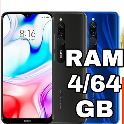 C6-REDMI 8 RAM 4GB ROM 64GB 5000MAH MERK REDMI PER UNIT