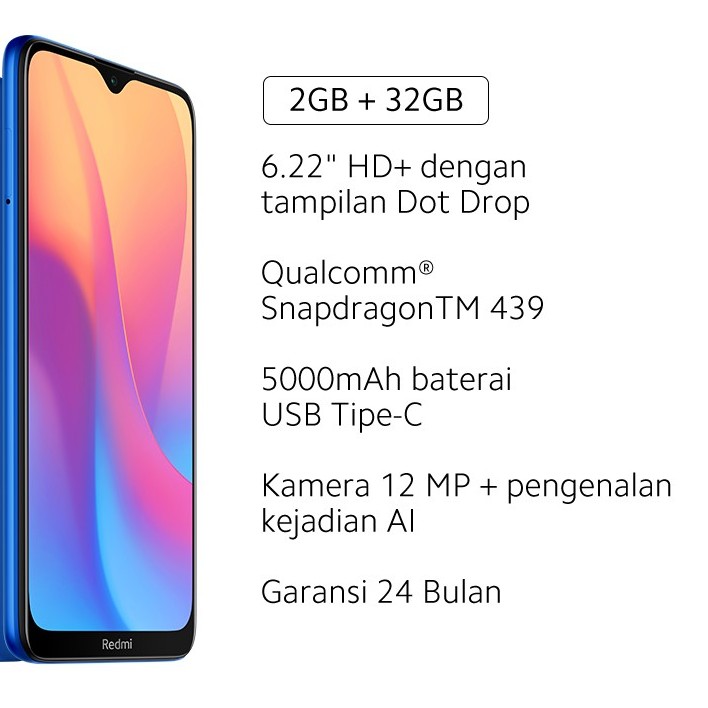 C6-REDMI 8A RAM 2GB ROM 32GB 5000MAH MERK REDMI PER UNIT 2