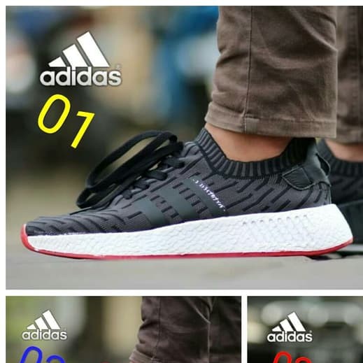 C6-SEPATU SPORT ADIDAS NMD SIZE 39 - 44 MERK ADIDAS PER UNIT 3