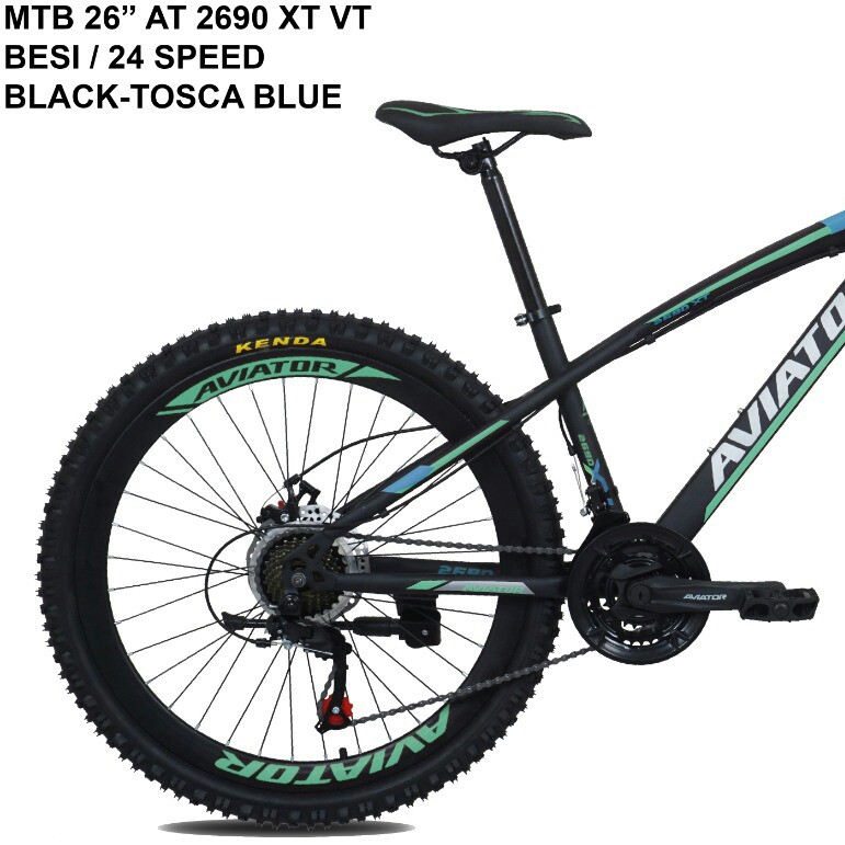 C6-SEPEDA AVIATOR  TIPE MTB 26 AT 2690 VT BESI  24 SPEED MERK AVIATO 2