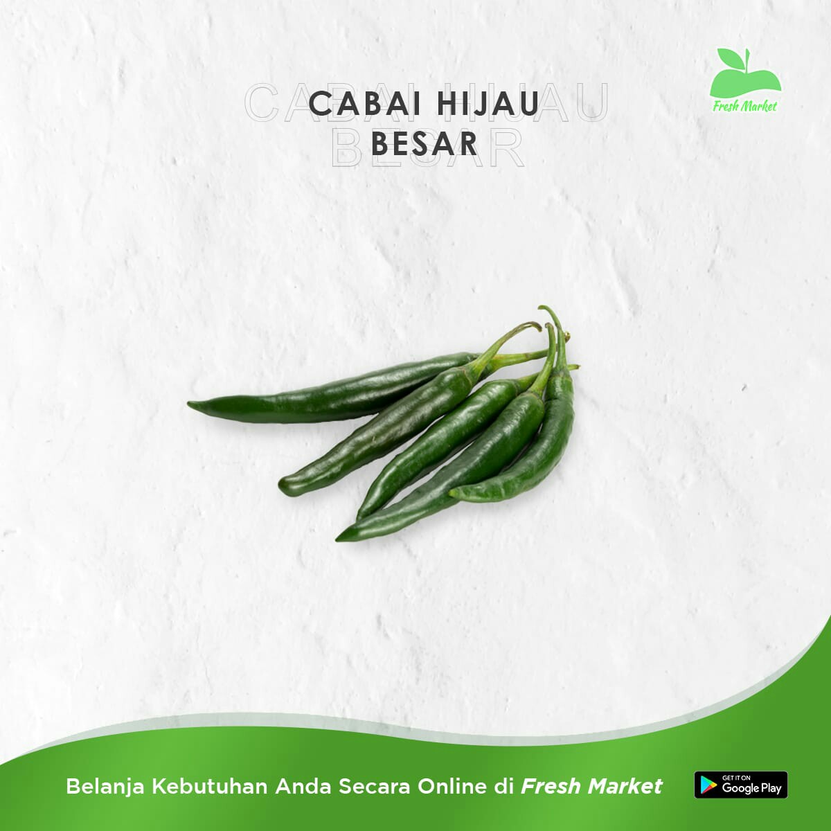 CABAI HIJAU BESAR 100 GRAM