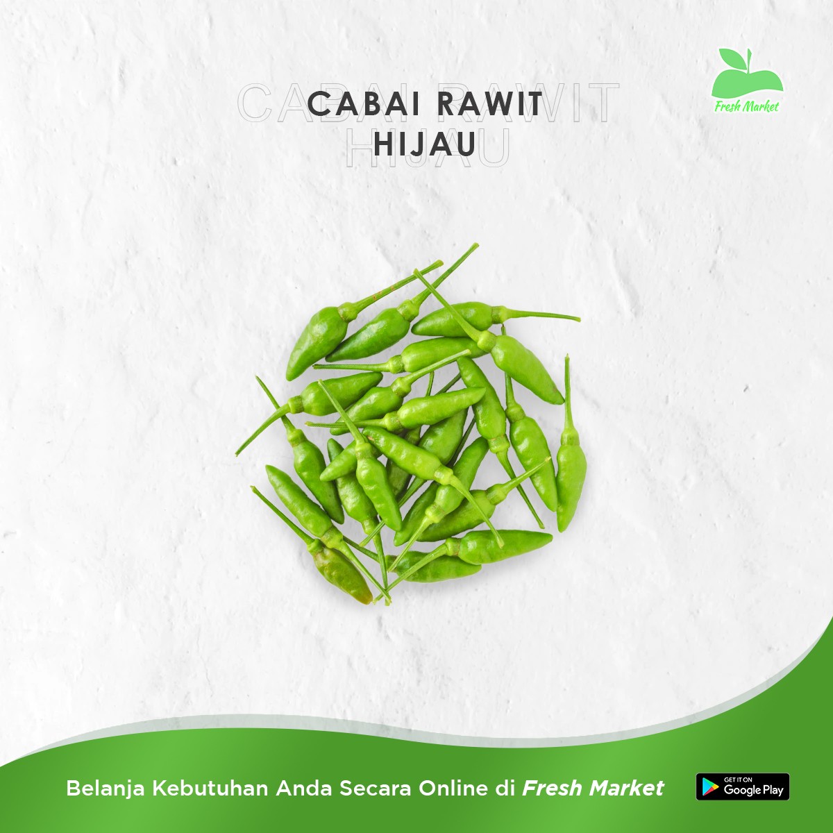 CABAI RAWIT HIJAU 100 GRAM