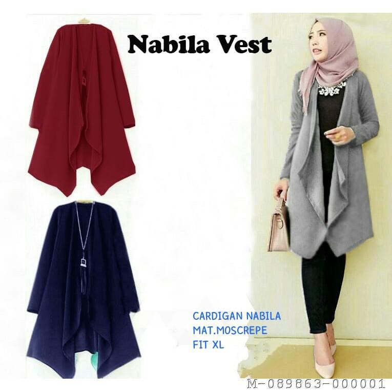 CARDIGAN NABILA MOSCREPE