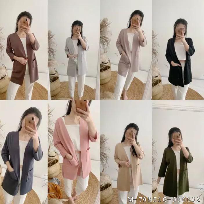 CARDIGAN POCKET SAKU PAKAIAN WANITA