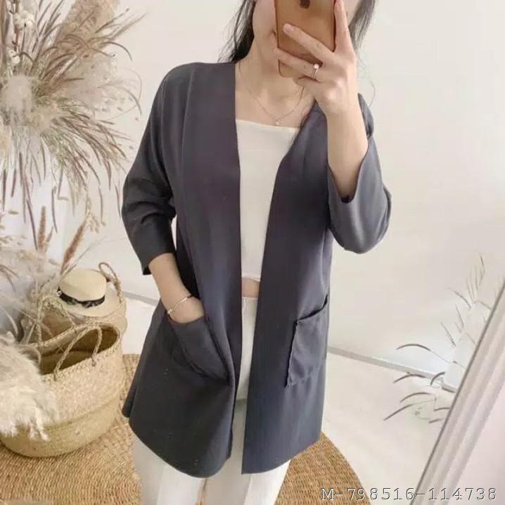 CARDIGAN POCKET SAKU PAKAIAN WANITA 3