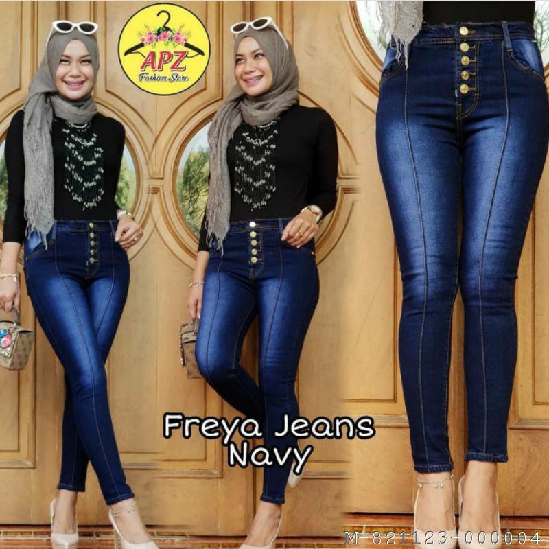 CELANA JEANS WANITA HIGH WAIST