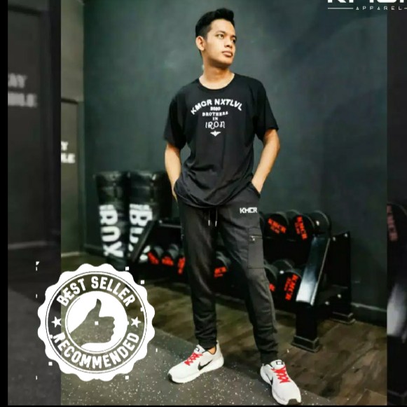 CELANA JOGGER PANJANG ZIPPER PRIA CELANA JOGGER COWOK - KMCR NEXTLEVEL