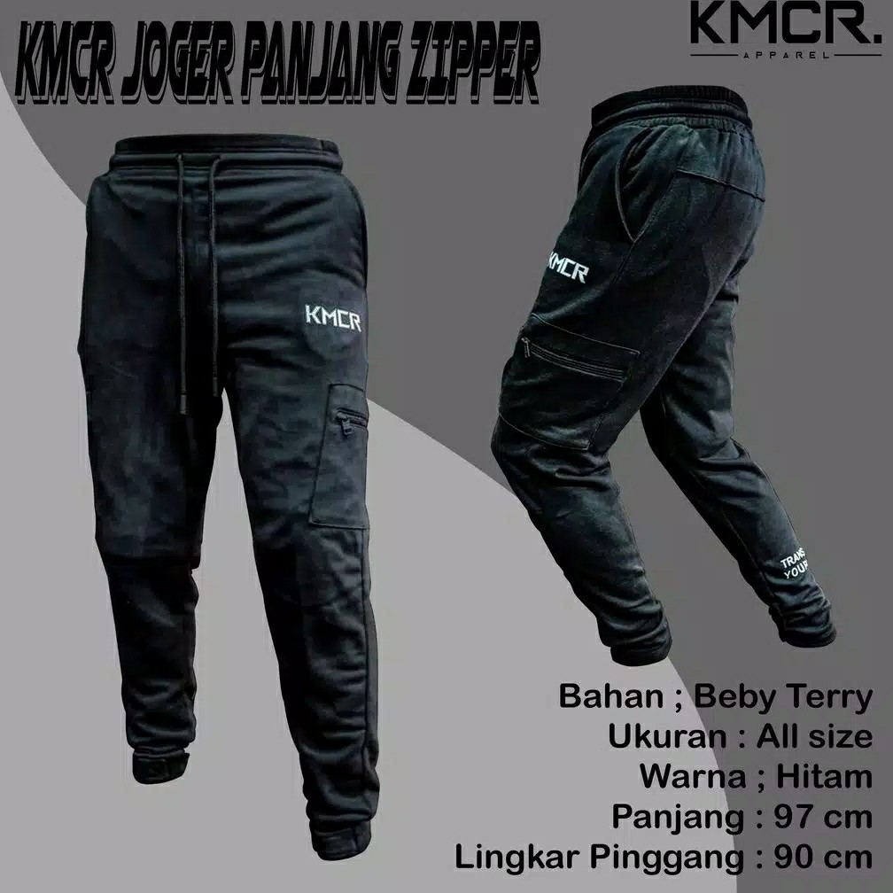 CELANA JOGGER PANJANG ZIPPER PRIA CELANA JOGGER COWOK - KMCR NEXTLEVEL 4