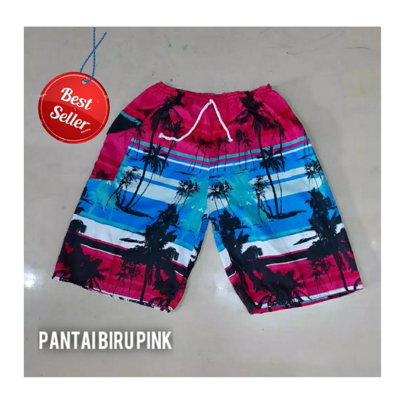 CELANA PANTAI PRIA Motif Hawaii  BALI -05 2