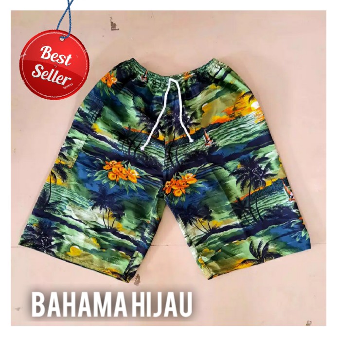 CELANA PANTAI PRIA Motif Hawaii  BALI -01 2