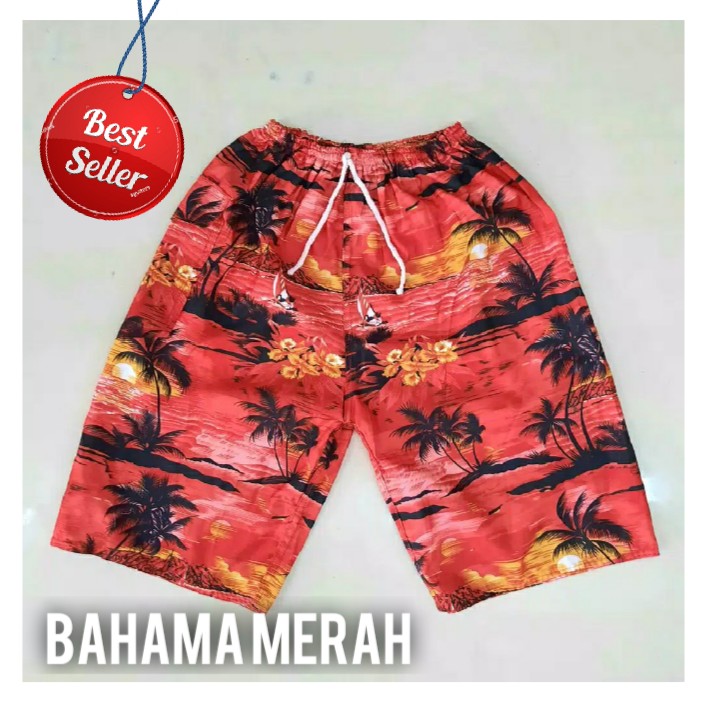 CELANA PANTAI PRIA Motif Hawaii  BALI -01 4