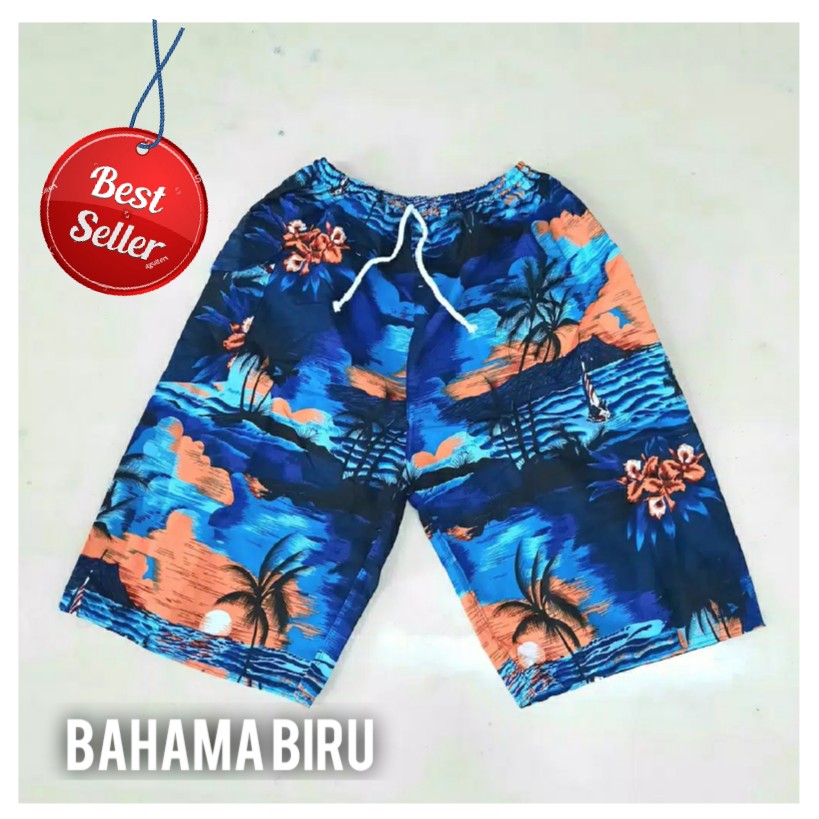 CELANA PANTAI PRIA Motif Hawaii  BALI -01 5