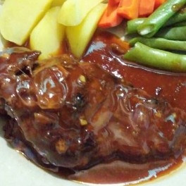 CHICKEN STEAK BLACKPAPER SAUCE