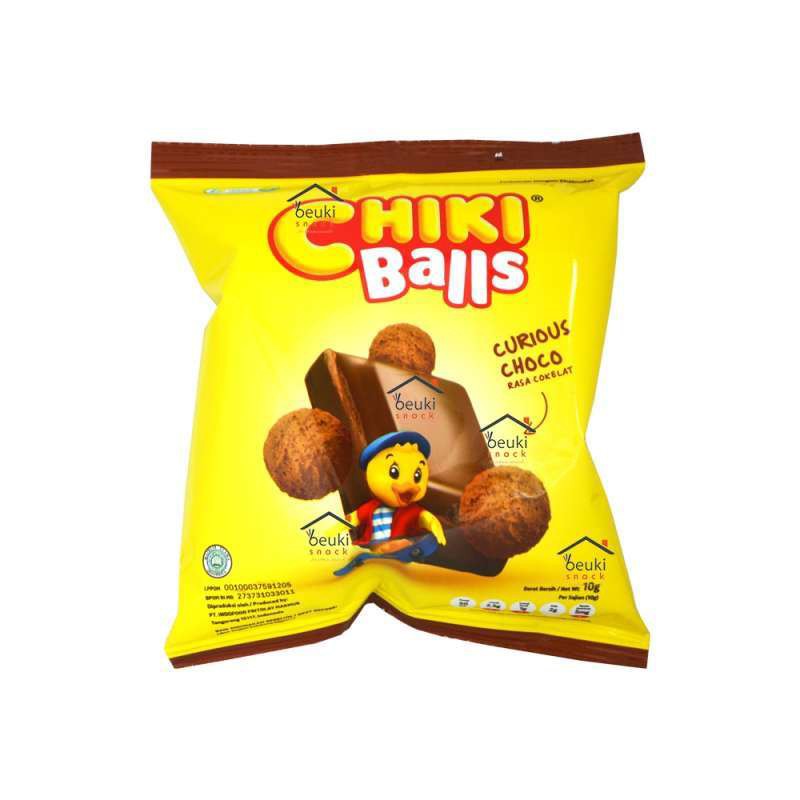 CHIKI BALL SNACK COKLAT 10 GR @60