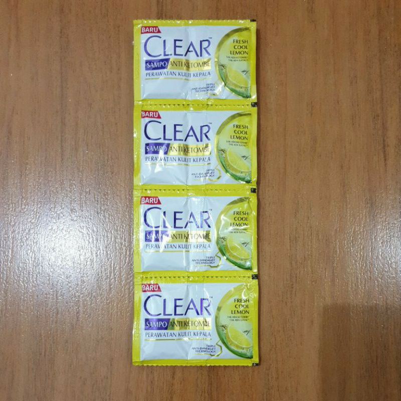 CLEAR SHAMPO SACHET FRESH COOL LEMON