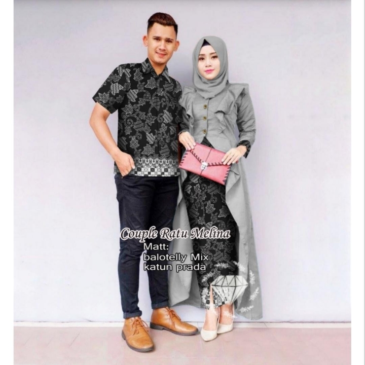 COUPLE RATUMELINA GREY SET