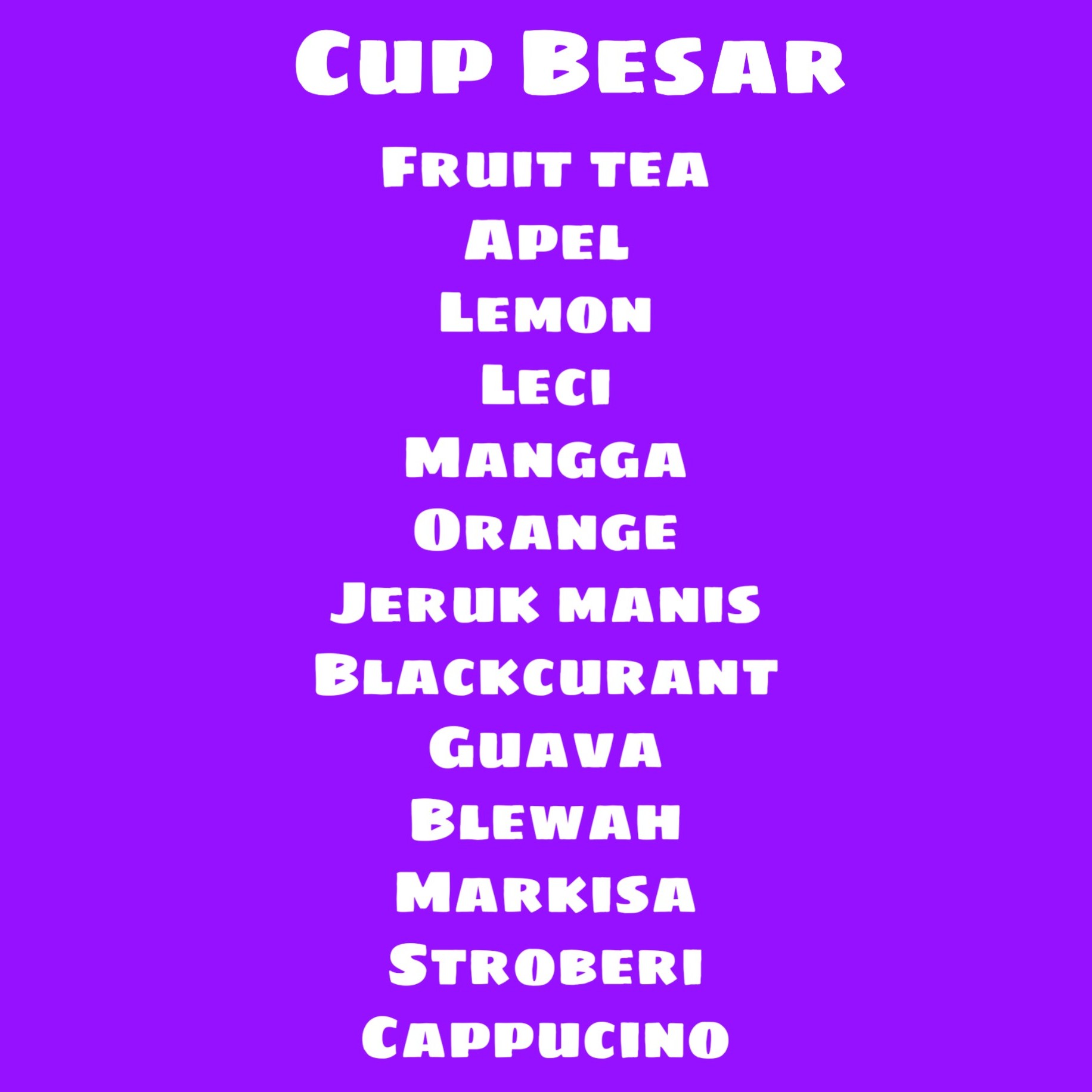 CUP BESAR