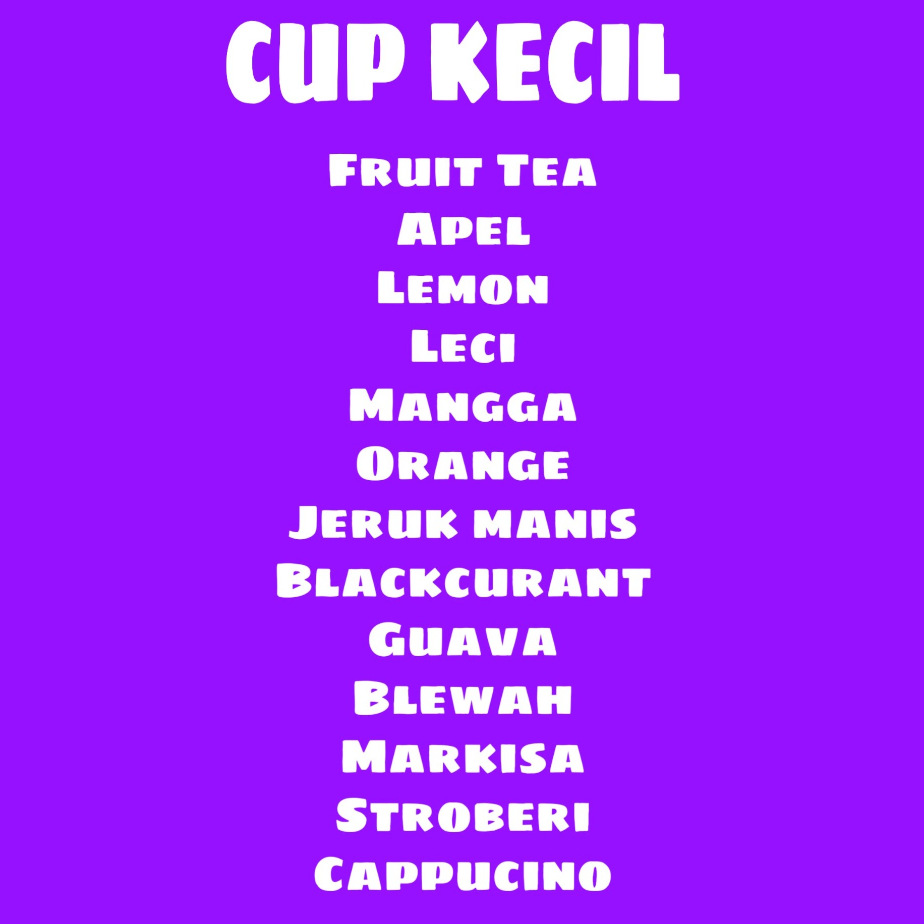 CUP KECIL