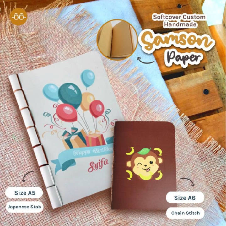 CUSTOM Notebook SOFTCOVER Bookpaper HVS HITAM PASTEL 3