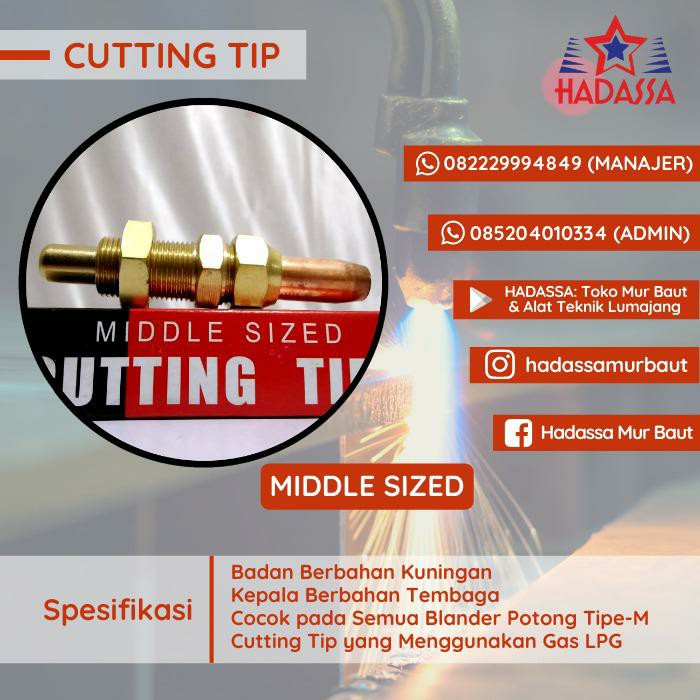 CUTTING TIP MIDDLE SIZED