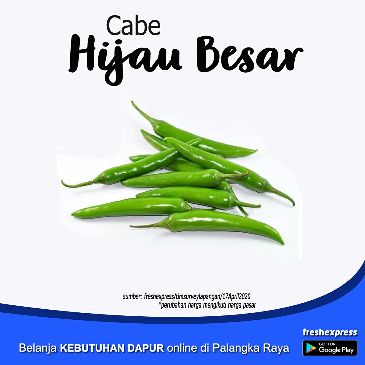 Cabe Hijau Besar 1Kg