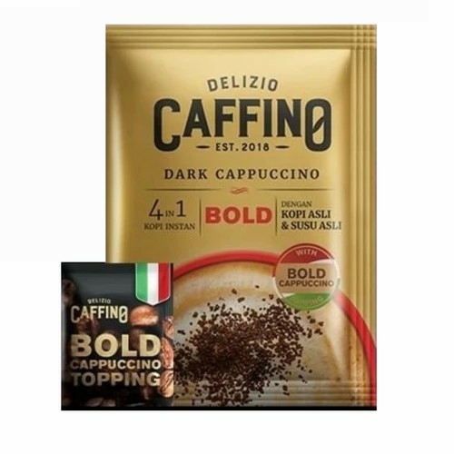 Caffino Kopi 4 in 1 Dark Cappucino BOLD Sachet