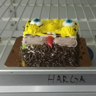 Cake Bolu Pandan  Spongebob