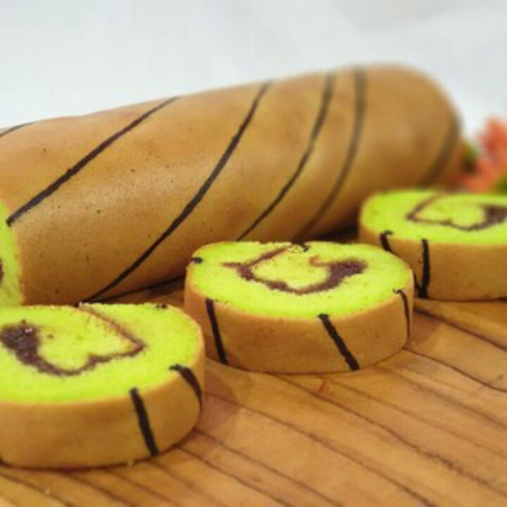 Cake Swiss Roll Pandan Long