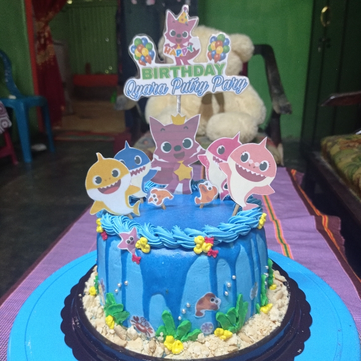 Cake Ultah Baby Shark 2