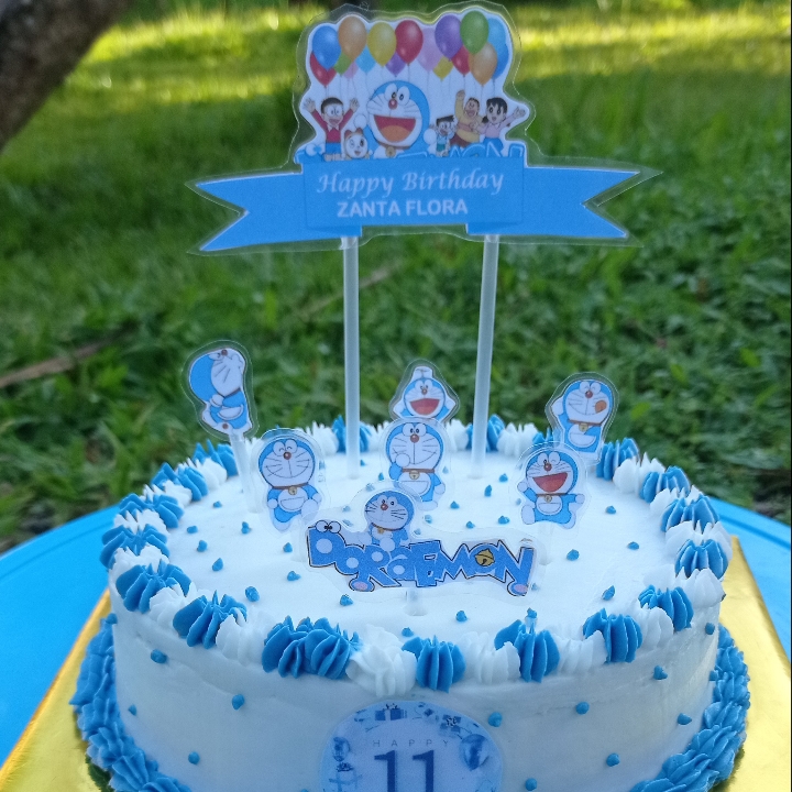 Cake Ultah Doraemon mini