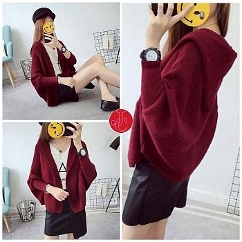 Cardi rajut hoodie 4