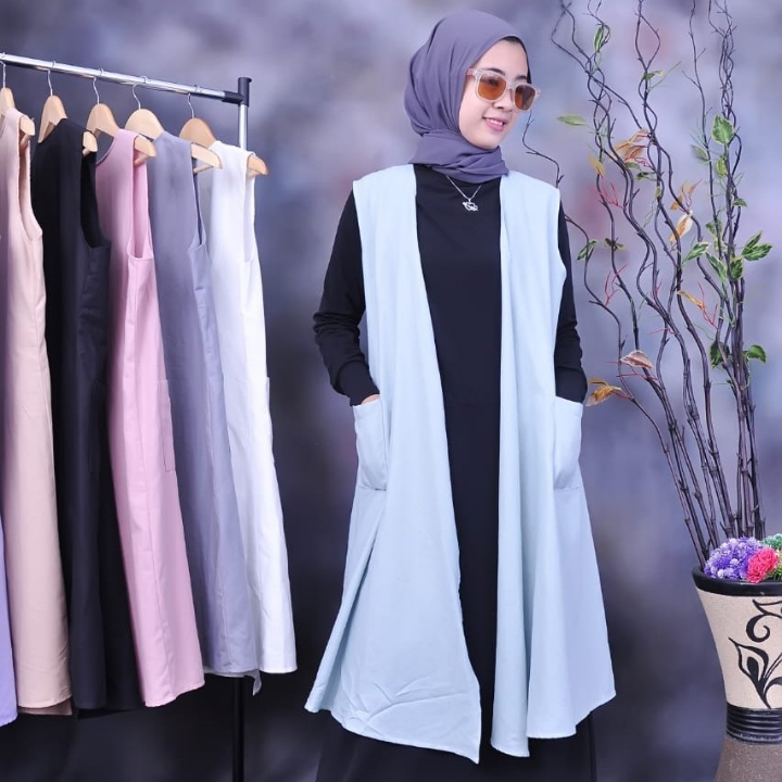 Cardigan tanpa Lengan