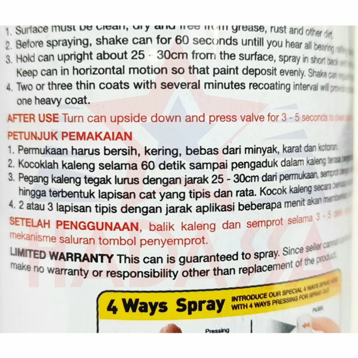 Cat Semprot Zuper Spray 1005 Kuning Pijar 3