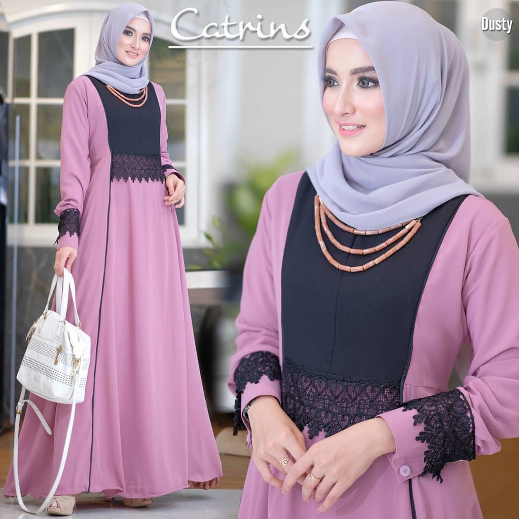 Catrins Dress Muslim l Gamis Maxi l Maxy