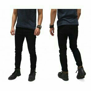 Celana Jeans Skinny Hitam Polos