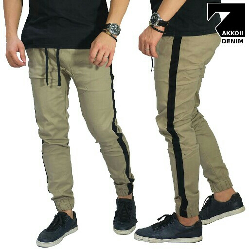 Celana Jogger Chino Track Khaki