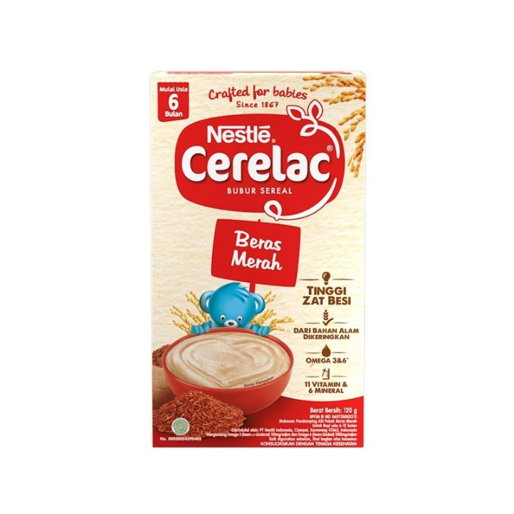 Cerelac Beras Merah 120 g - Sereal