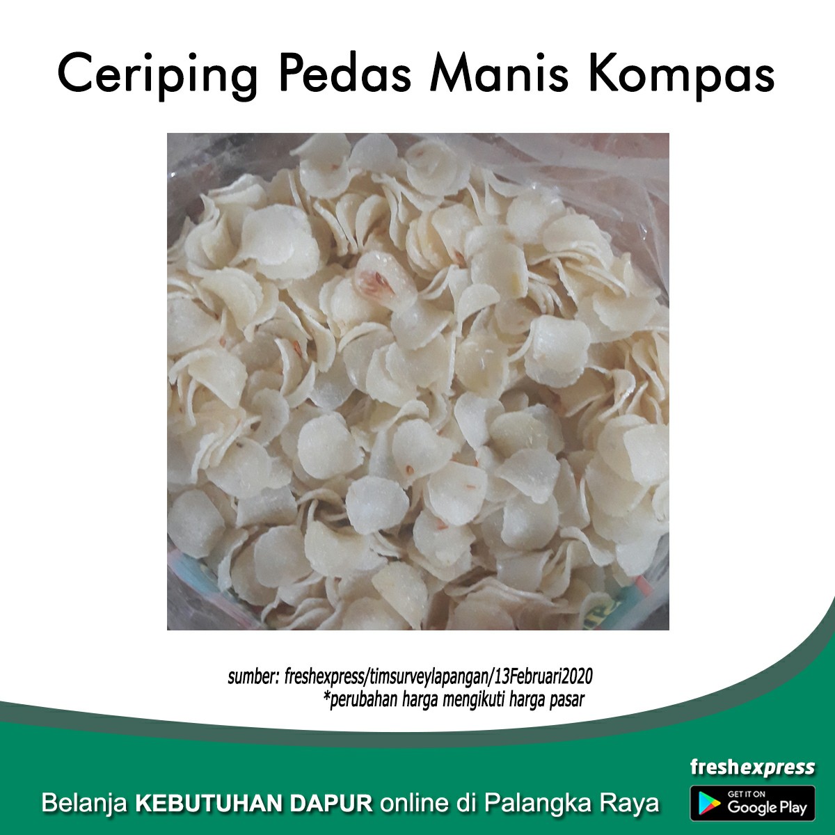 Ceriping Pedas Manis Kompas 1 Kg