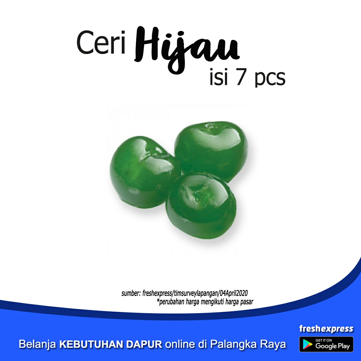 Cerry Hijau Isi 7 Pcs