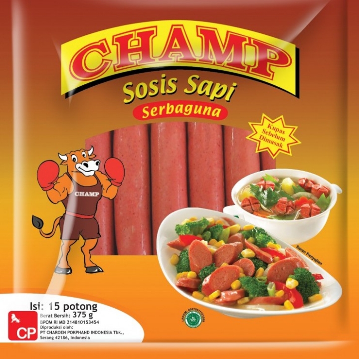 Champ Beef Sausages 375 Gr